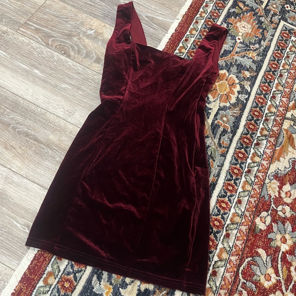 Forever21 Red Velvet Mini Dress